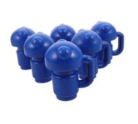 Toyvian 6 Piezas Tapa Protectora de Plástico para Columna de Cama | Pp Azul, Acabado Liso, Instalación sin Herramientas, Repuesto para Estructura
