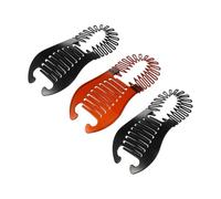 Toyvian 6 Pinzas Pelo Tipo Plátano de Plástico 16X7.5Cm Dientes Robustos para Crear Peinados Elegantes para Mujeres Trabajo o Ejercicio