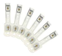 Toyvian 6 Soportes Metálicos para Riel de Cortina Doble Ranura, Herrajes para Ventanas, Fijación en Pared, Código de Instalación Resistente y Versátil para Cortinas en Hogar y Oficina