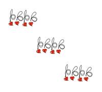 Toyvian 6juegos Clips Multifuncionales De Cochecito Diseño Forma De Sujetadores De Para Bebés Rojo Para Sillas De y De