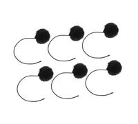 Toyvian 6pcs Cat Toy Sisal Bola Colgante Cat Toy Rope Ball Chew Pets Interactive para Gatos Interiores Negros
