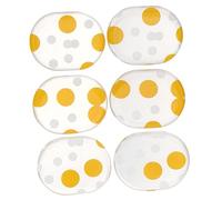Toyvian 6piezas Almohadillas De Autoadhesivas Para Reducción De Tambores Gel De Para Controlar Resonancias Puntos Amarillos