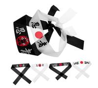 Toyvian 6piezas Bandanas De Karate Japonesas Para Accesorios De Fiesta y Cocina Hechas De Suave y Duradero Para Eventos Temáticos y Cumpleaños
