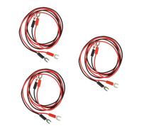 Toyvian 6piezas Cable De Conexión Para Laboratorio De Física y Electricidad Para Pruebas De Dispositivos Electrónicos y Automotrices Flexible y Resistente