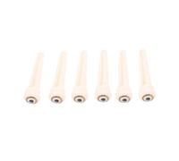 Toyvian 6piezas Clavijas de Puente de Guitarra de Hueso de Buey con Círculo de Latón para Clavijas de Cuerdas de Guitarra Acústica para Uso Conciertos