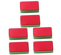 Toyvian 6piezas Cubierta De Metal Para Pickup De Guitarra Eléctrica Color Rojo y Verde Estilo Humbucker y Single Coil Protección Contra Corrosión y Estética Decorativa