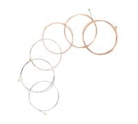 Toyvian 6piezas Cuerdas de Guitarra Folk de Metal Cuerdas Aplicables para Guitarra Acústica Accesorios Reemplazables para Reparación Casa