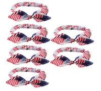 Toyvian 6piezas Diademas Para Niño Niña Niña Lazo Accesorios De Cabello Para Independencia Hechas De Material Suave y Cómodo Para Fiestas y Ocasiones Especiales