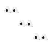 Toyvian 6piezas Micrófono De Entrevista Abs De Logo Diseño Portátil Para Eventos y Grabaciones Para Estaciones De Comunicación y Presentaciones