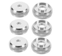 Toyvian 6piezas Nuez Pequeña para Válvula de Trompeta Reemplazo de Tornillo Metálico Accesorios para Reparación de Válvulas Tapa Superior Inferior para Instrumentos Musicales