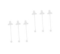 Toyvian 6piezas Pezoneras De Silicona Para Bebés Accesorios Para Biberones Diseño Pajita Aptas Para Recién Nacidos Materiales De Alimenticio Transparentes Prácticas y Ligeras