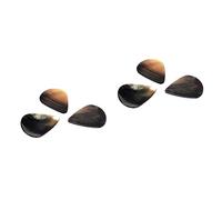 Toyvian 6piezas Púas De Guitarra De Concha Natural Para Guitarra y Ukelele Sonido Auténtico y Estética Elegante Negro