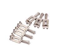 Toyvian 6piezas Puente De Guitarra Eléctrica Puente De Trémolo Silletas De Espaciado Estrecho De Repuesto Para Guitarra Eléctrica