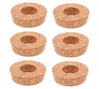 Toyvian 6piezas Tapa De Corcho para Vaso Hidropónico con Agujero Central Tapas De Corcho para Plantas Terario para Jarras De Vidrio y Decoración De Jardín para Cultivo Hidropónico