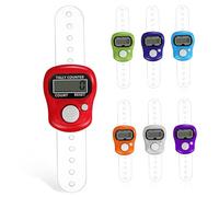 Toyvian 7 Piezas Contador Manual Colores Contador de Dedos Portátil para Laps Inventarios y Asistencia para Tejer y Actividades Variadas