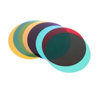 Toyvian 8 Filtros De Película De Color para Luz Ambiental Filtros para Estudio Fotográfico Difusores De Luz LED Películas De Colores para Ventanas Geles De Iluminación De Flash