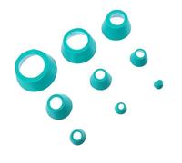 Toyvian 8 Piezas Adaptador de Filtro Cónico Verde de Goma Tapón para Embudo Buchner Compatible Diversos Aparatos de Laboratorio