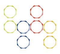 Toyvian 8 Piezas Anillos de Agilidad para Fútbol para Entrenamiento de Velocidad y Coordinación Material Duradero y Diseño Ligero para Ejercicios Interiores y Exteriores