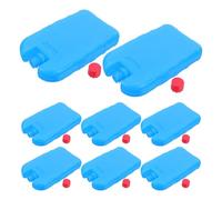 Toyvian 8 Piezas Caja de Almacenamiento Frío Duradero y Recargable, para Ventilador de Aire Acondicionado Material PE Azul Adecuado para Picnic y,