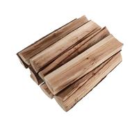 Toyvian 8 Piezas Leña Decorativa de Madera Natural para Chimeneas Interiores y Exteriores Soporte Estable Adecuado para Navidad y Fiestas de Año