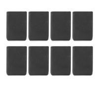 Toyvian 8 Piezas Tirador de Silicona Negro Diseño en F para Armarios, Resistente al Desgaste y Suciedad, Tacto Cómodo Adecuado para Protección Infantil Hogar