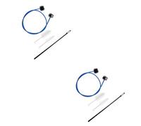 Toyvian 8 Piezas trompeta pestillo acrílico bocina accesorios de flauta cepillo de cuernos kit de limpieza de flauta cuernos accesorios caja limpio palo de limpieza cepillo de tubo