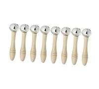 Toyvian 8piezas Campanas Musicales De Mano Mango De Instrumento De Percusión Para Actividades Escolares