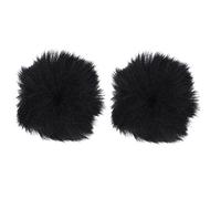 Toyvian 8piezas Funda De Micrófono Antiviento De Piel Sintética Cubierta De Parabrisas y Resistente Para Entrevistas y Grabaciones