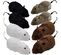 Toyvian 8piezas Juguetes De Cuerda para Gatos Ratones De Juguete De Peluche para Gatos Divertido para Jugar Interiores