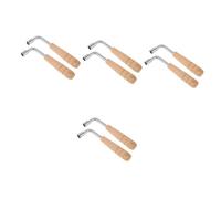 Toyvian 8piezas Llave De Afinación Para Instrumentos De Cuerda Con Mango De Madera Herramienta De Afinación Para Arpa y Violonchelo Compatible Con Clavijas Hexagonales De Dimensiones