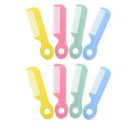 Toyvian 8piezas Peine Pelo Material Seguro Punta Redonda Cepillo de Cuidado para Recién Nacidos Desenredante para Cabello Delicado Cuidado del Cabelludo Sensible de Bebés y Pequeñas Niñas