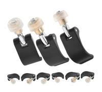 Toyvian 9 Piezas Clip de Bloqueo para Bastones de Senderismo, Accesorio Resistente a Impactos de Nylon Negro, Portátil y Adecuado para Senderismo y Montañismo