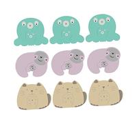 Toyvian 9 Piezas Tarjeta De Mano Antipinzamiento Bebé Protector De Riel De Cuna Prevención De Portazos Tope De Puerta Protector De Puerta Portero Niño Eva Almohadilla De Parada Anticaída