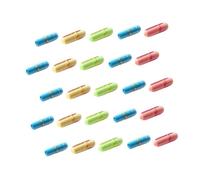 Toyvian 99 Cápsulas de Píldora Transparentes Papel de Deseos para Mensajes, Frasco de Pastillas Mensaje de Expresión, Obsequio Original para Amigos y Parejas en San Valentín, Cumpleaños