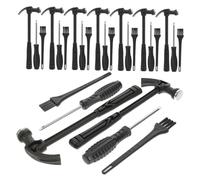 Toyvian 9juegos Kit De Excavación De Fósiles para Set De Herramientas De Arqueología Martillo y Pincel Juguete Educativo para Desenterrar Gemas y Dinosaurios