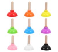 Toyvian 9piezas Mini Émbolo de Broma Realista Desatascador de Bañera Portátil Accesorios de Truco para Magia y Actuaciones Reuniones Familiares Varios Estilos