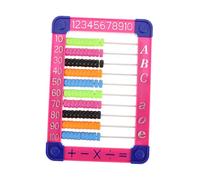 Toyvian Ábaco Juguete Educativo Infantil con Cuentas y Números para Niñas Herramienta de Aprendizaje Matemático Portátil para Preescolar y Primaria Desarrollo Cognitivo y Color Aleatorio