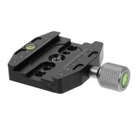 Toyvian Abrazadera de Liberación Rápida 1/4-3/8 con Tornillo para Cámara | Aleación de Aluminio, Transición Rápida Manual, para Cabeza Esférica, Cámaras sin Espejo y Larga Exposición