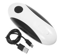 Toyvian Abrelatas Eléctrico Recargable USB Sensor Automático para Cocina | Acero Inoxidable y Abs, Compatible Latas y Frascos Redondos, Cuadrados u Ovalados, Uso Compacto