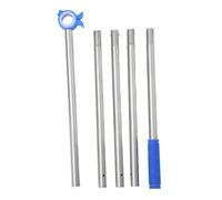 Toyvian Abridor de Ventanas Telescópico 5 Tramos 1,88 M Gancho Azul para Abrir Tragaluces y Ventanas Altas en Dormitorios, Salas y Cocinas, Barra Extensible para Personas Mayores,