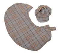 Toyvian Abrigo y Sombrero de Detective para Gato, Disfraz de Detective Capa y Gorro, Poliéster, 42cm de Pecho y 32cm de Cuello, para Eventos y Fiestas, para Gatos y Perros Pequeños,