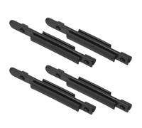 Toyvian ABS Retractable Belt Receiver Clips 4PCS Wall Mount for Managing Queue Lines in Airports and Shopping Centers Easy Installation Replacement