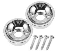 Toyvian Accesorios De Guitarra 2 Juegos Espaciadores de jack de guitarra calzos electrónico tablero de zócalo Poseedor Empaquetadura pasar a buscar Metal Accesorio De Guitarra
