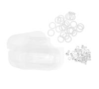 Toyvian Accesorios para jaulas de hámster Piezas de Jaula acrílica Tuerca de plástico Pernos Decorativos Kit de hámster acrílico el plastico Transparente