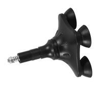 Toyvian Accesorios para Muletas Bastones Senderismo De Bastón Puntas De Bastón Muletas De Caña Almohadillas para Muletas Partes del Bastón Negro Aleación De Aluminio