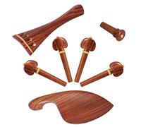 Toyvian Accesorios Violín De Madera Jujube Clavijas Chinrest Larga Empujador Kit Para Violinistas