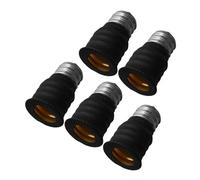 Toyvian Adaptador Base Lámpara E12 a E14 5 Piezas, Convertidor Portalámparas Rosca para Bombillas Led, Adaptador de Base de Tornillo para Iluminación Interior en Hogar y Oficina