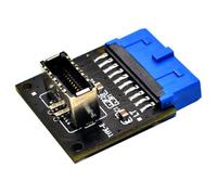 Toyvian Adaptador USB 3.0 de Alta Velocidad Conector Tipo E de 20 Pines, Diseño Multifuncional y Componentes Electrónicos para Panel Frontal de 19 Pines
