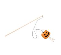 Toyvian Adelanto del Gato De Halloween Juguete Decorativo Forma De Jack-o para Gatos Juguete Interactivo Cascabel Adecuado para Jugar Casa o Jardín