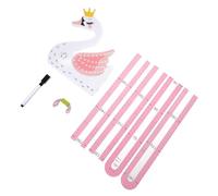 Toyvian Adhesivo de Pared para Medir Altura Infantil Diseño 3d de Cisne, Pegatina Decorativa Extraíble para Habitación, Tabla de Altura Práctica y Reutilizable